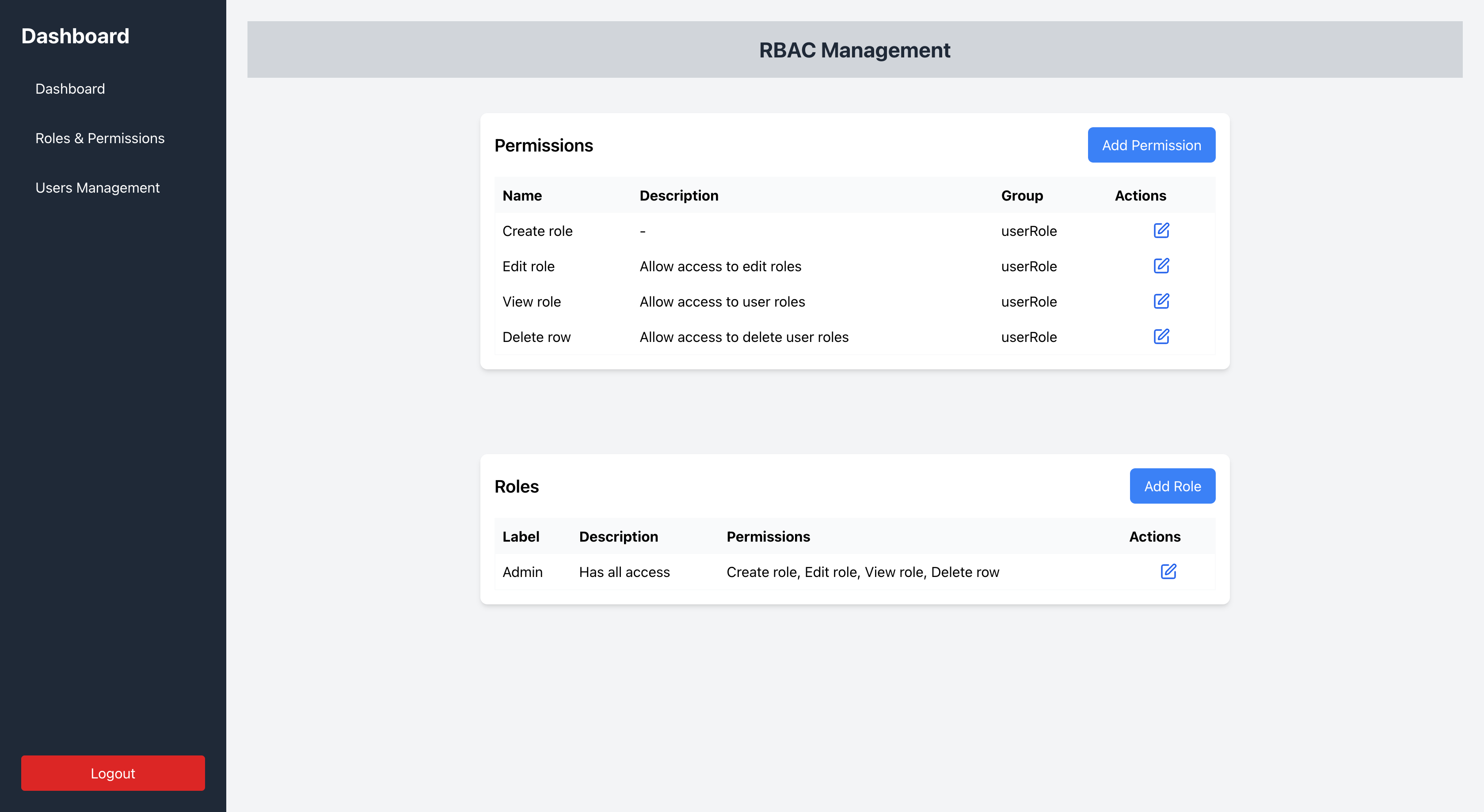 AuthXpress - A flexible starter kit for RBAC-based authentication systems screenshot